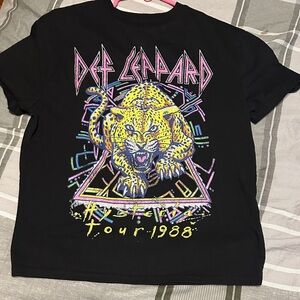 Def Leppard Kids Black Tour T-Shirt